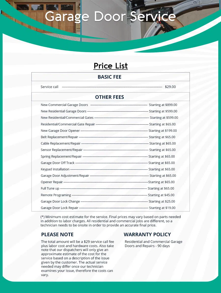 Central Garage Door Service East Greenwich, RI 401-304-9017